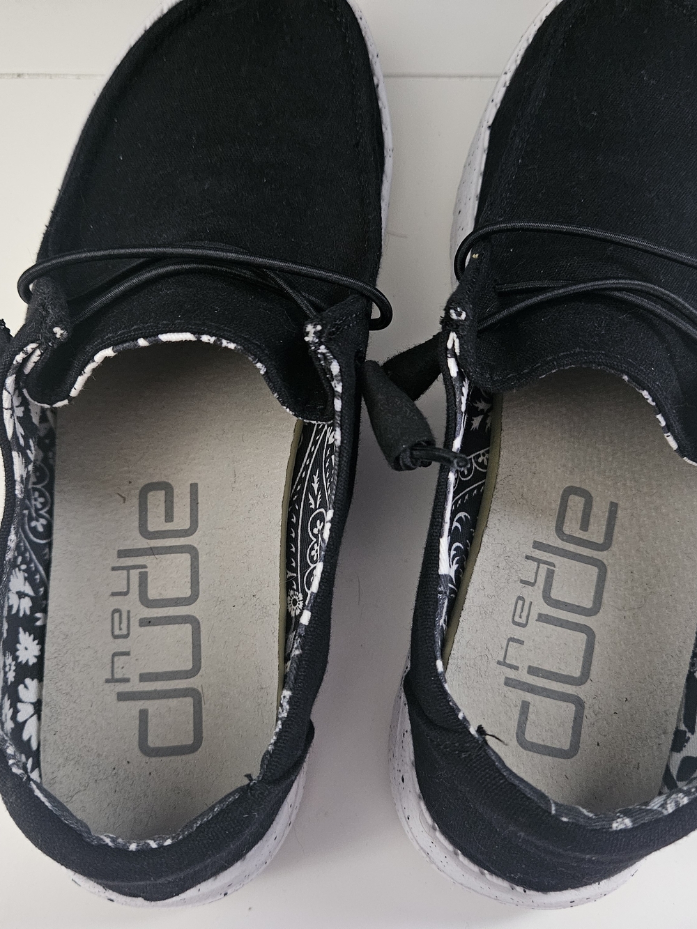 Hey Dude Women's Black Wally Shoe - Casual Slip-On - Picture 2 of 7
